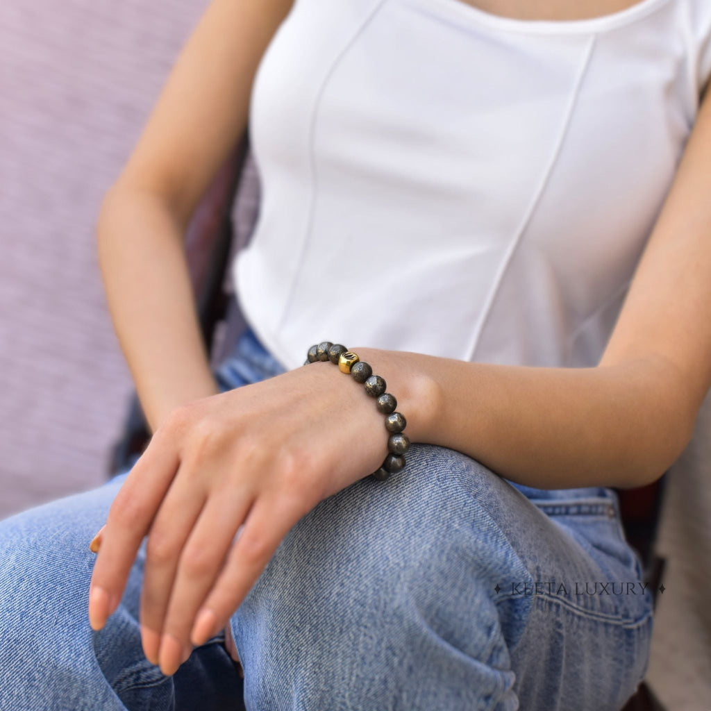 Lotus - Pyrite Bracelet For Women Bracelets