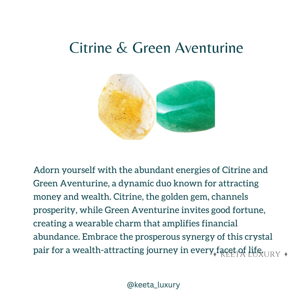 Lunar - Green Aventurine & Citrine Bracelet Bracelets