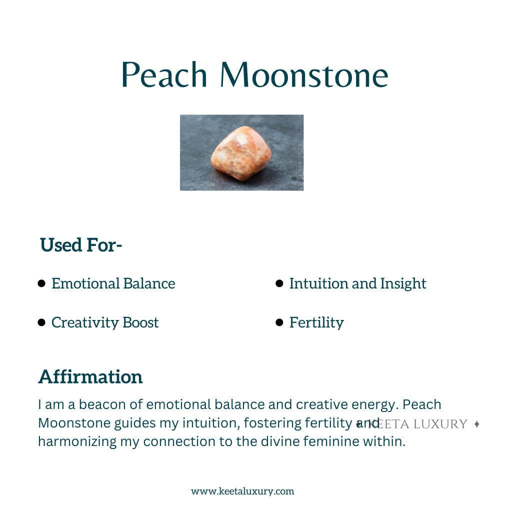 Lunar - Peach Moonstone Bracelet Bracelets