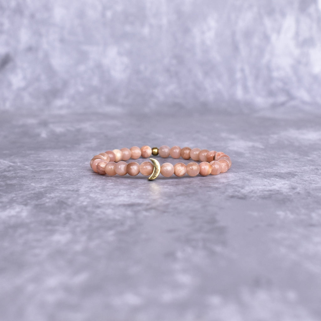 Lunar - Peach Moonstone Bracelet Bracelets