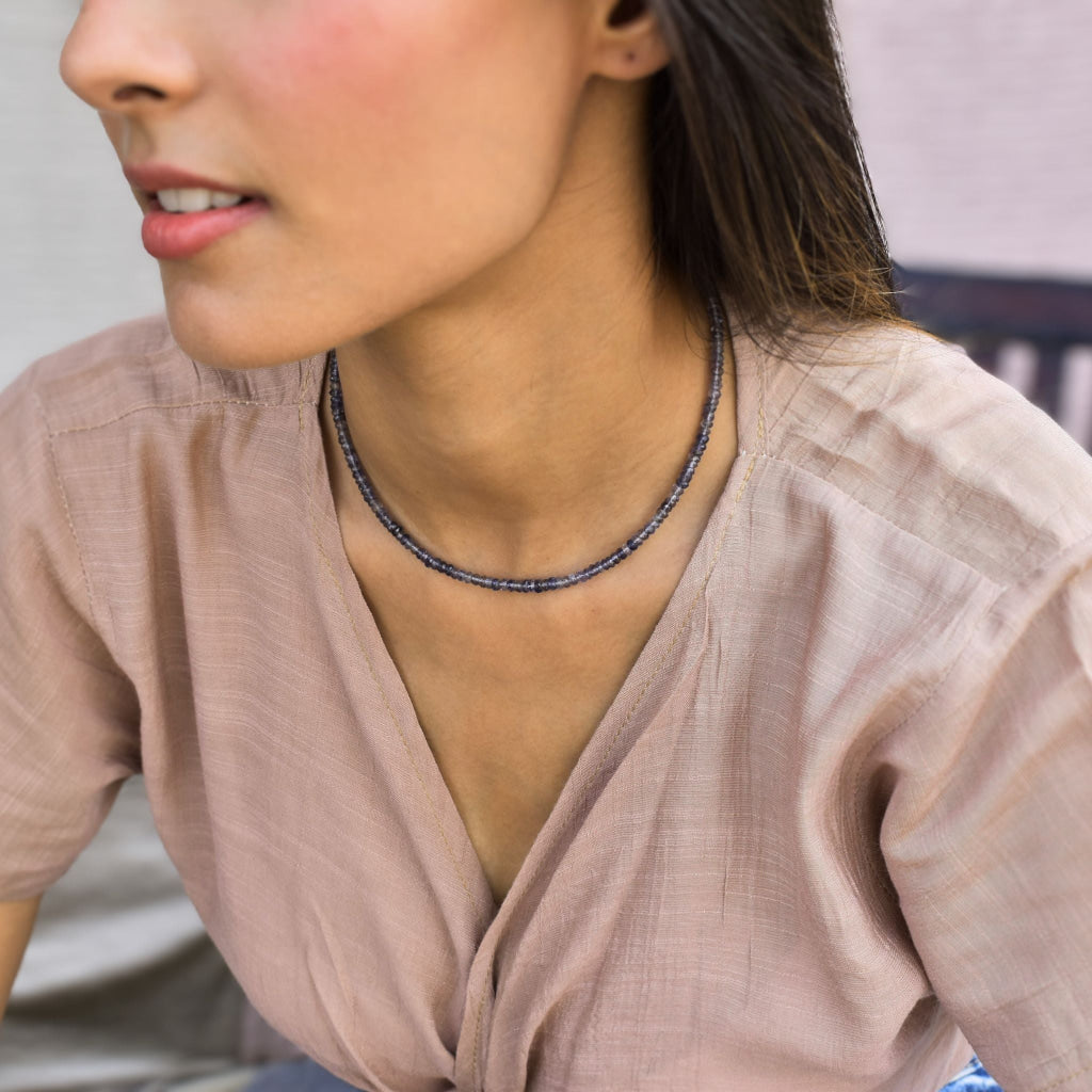 Luxe Line - Iolite Necklace Necklace