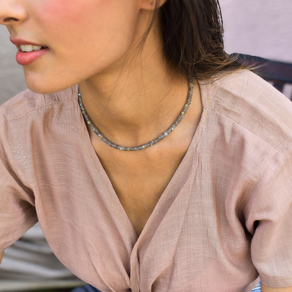 Luxe Line - Labradorite Necklace Necklaces