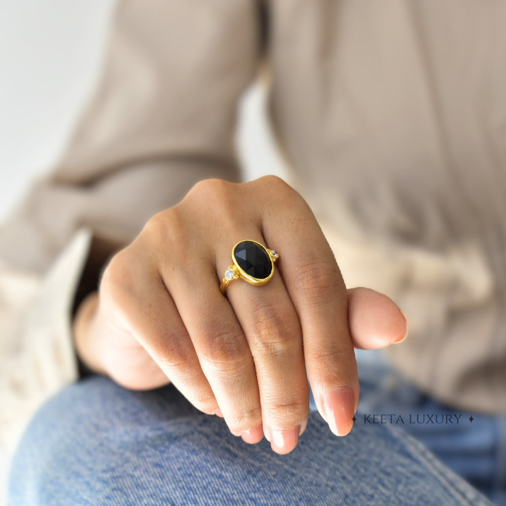 Maharani - Black Onyx Ring Rings