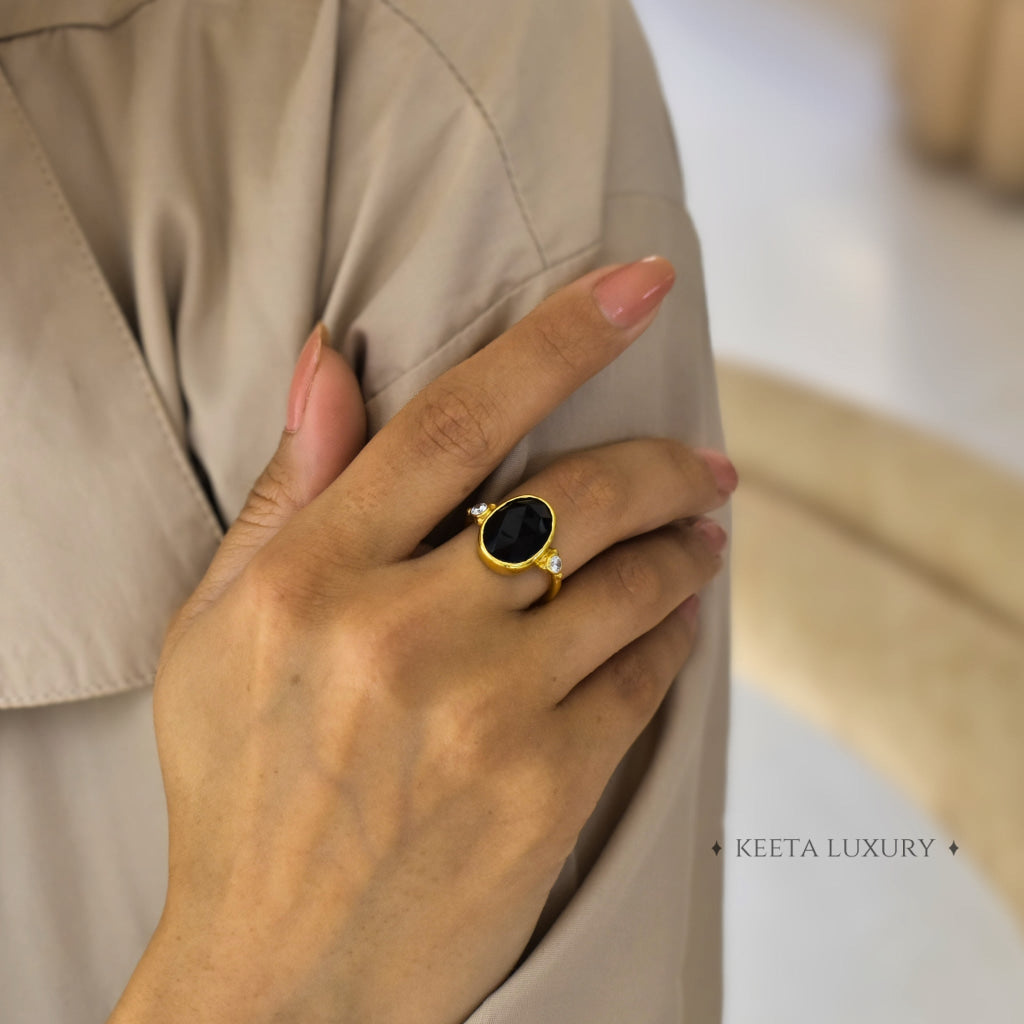 Maharani - Black Onyx Ring Rings