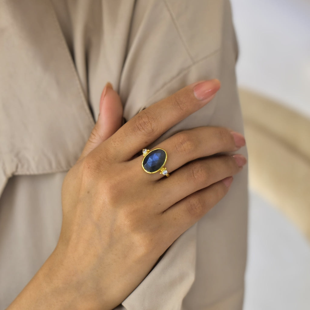 Maharani - Labradorite Ring Rings