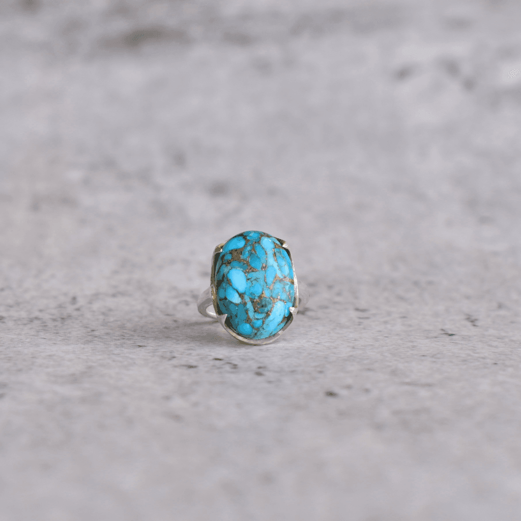 Majestic - Copper Turquoise Ring -