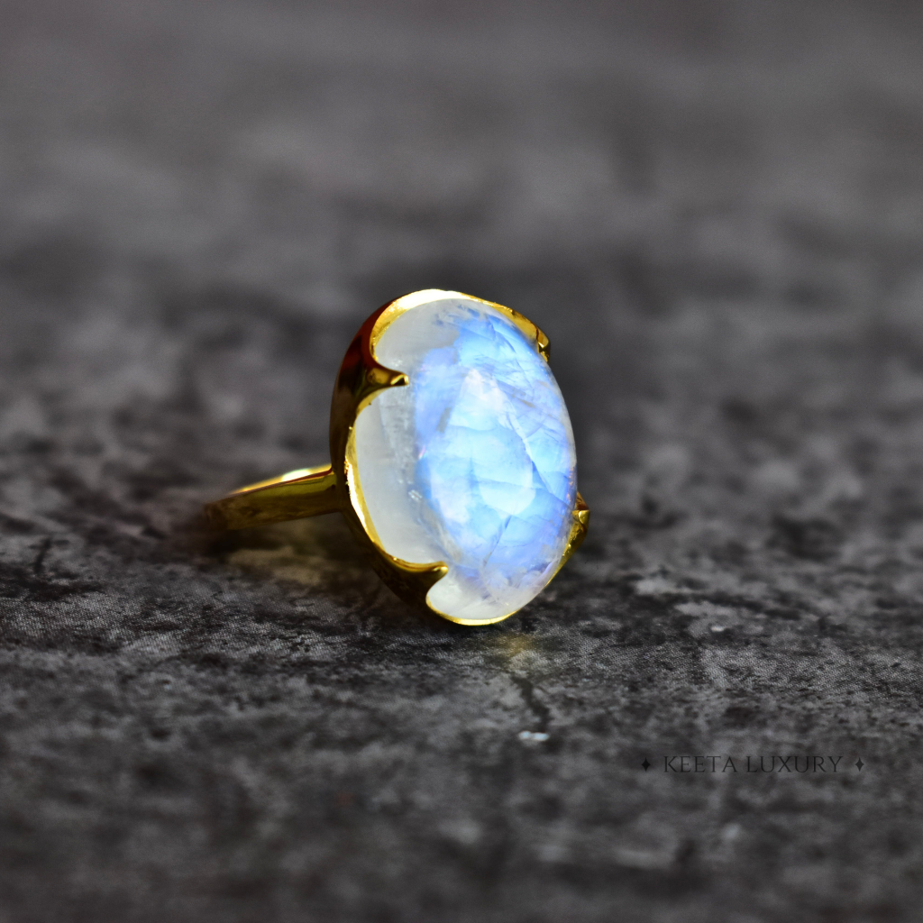 Majestic Monarch - Moonstone Ring -
