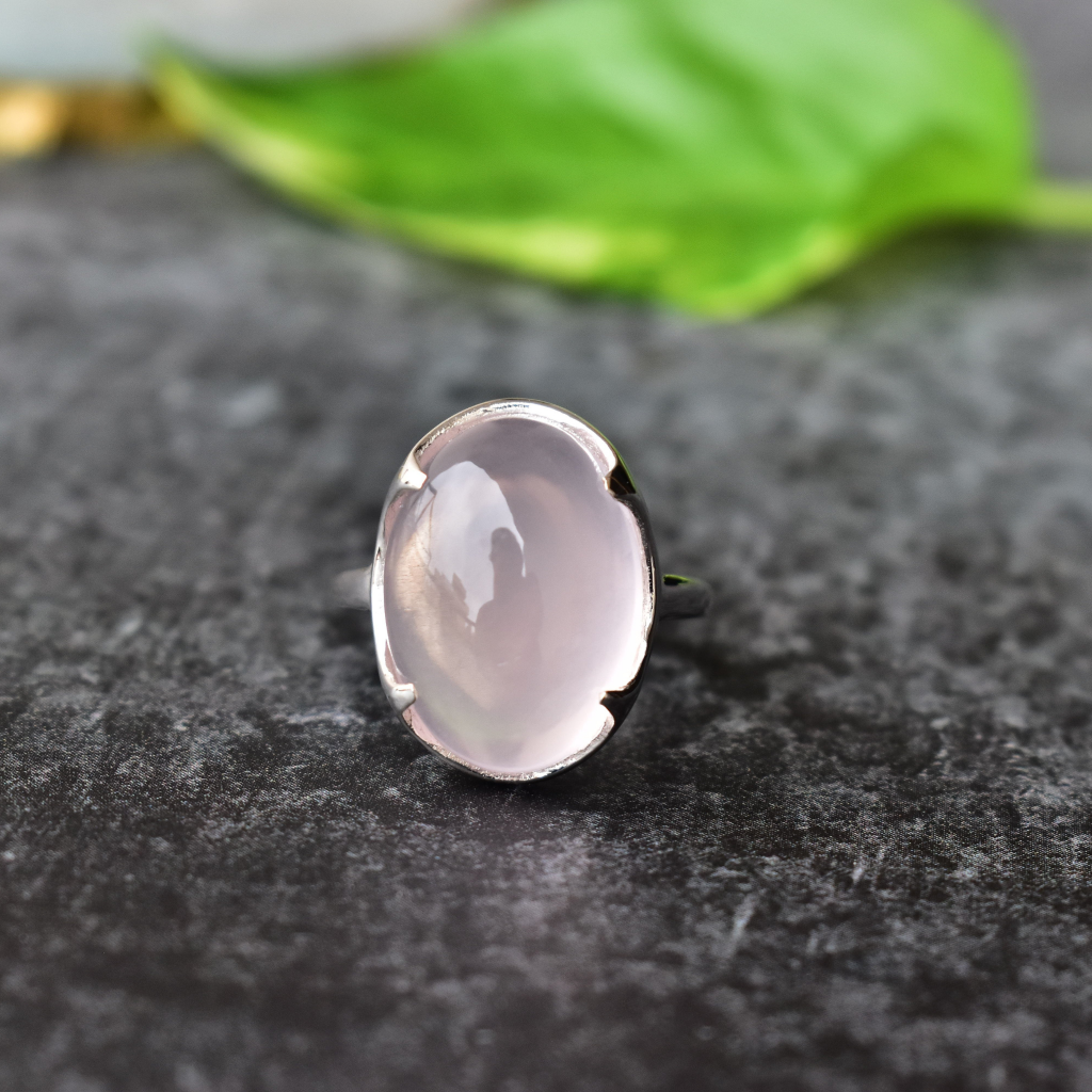 Majestic Monarch - Rose Quartz Ring -