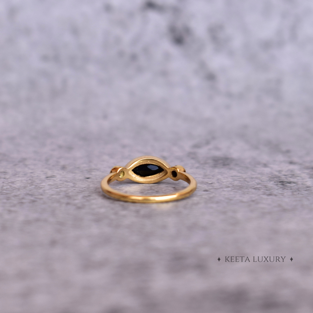 Marquise Delight - Onyx Ring -