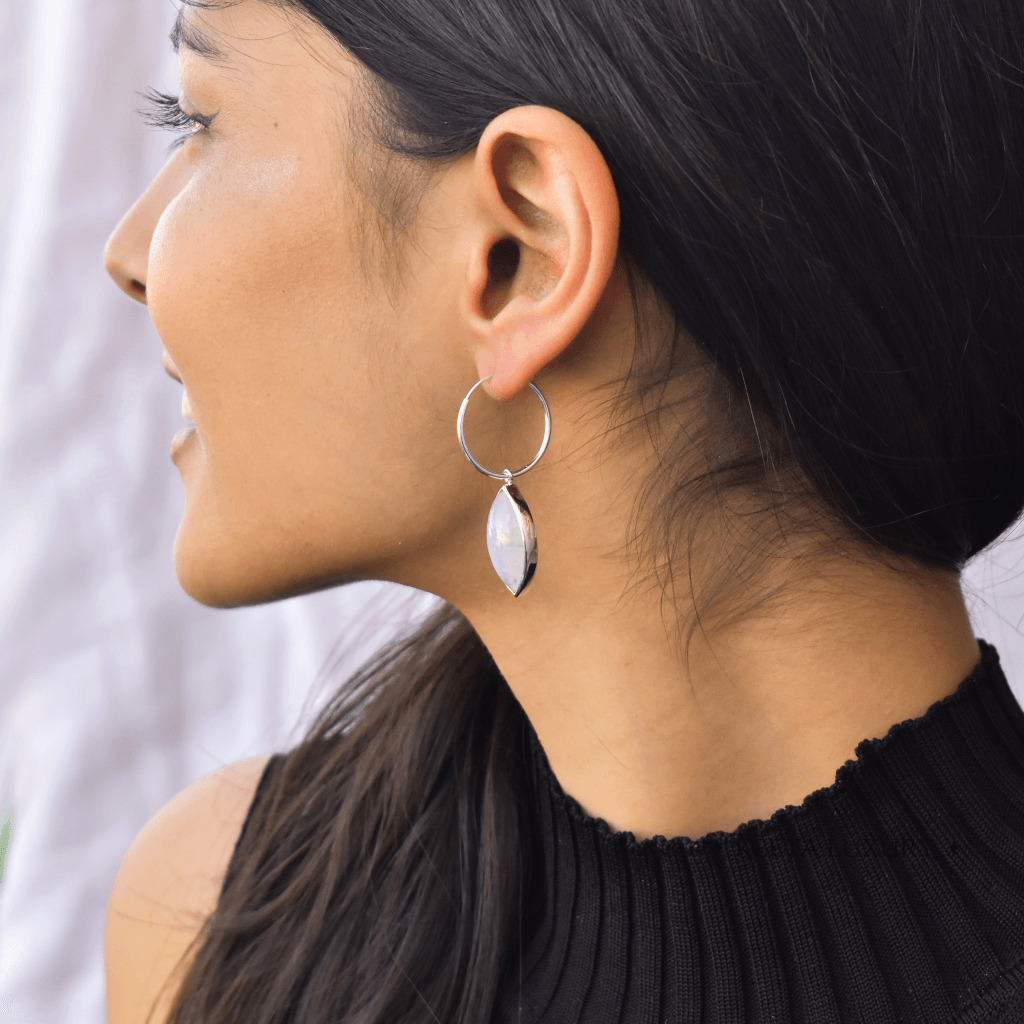 Marquise Swank - Moonstone Earrings -