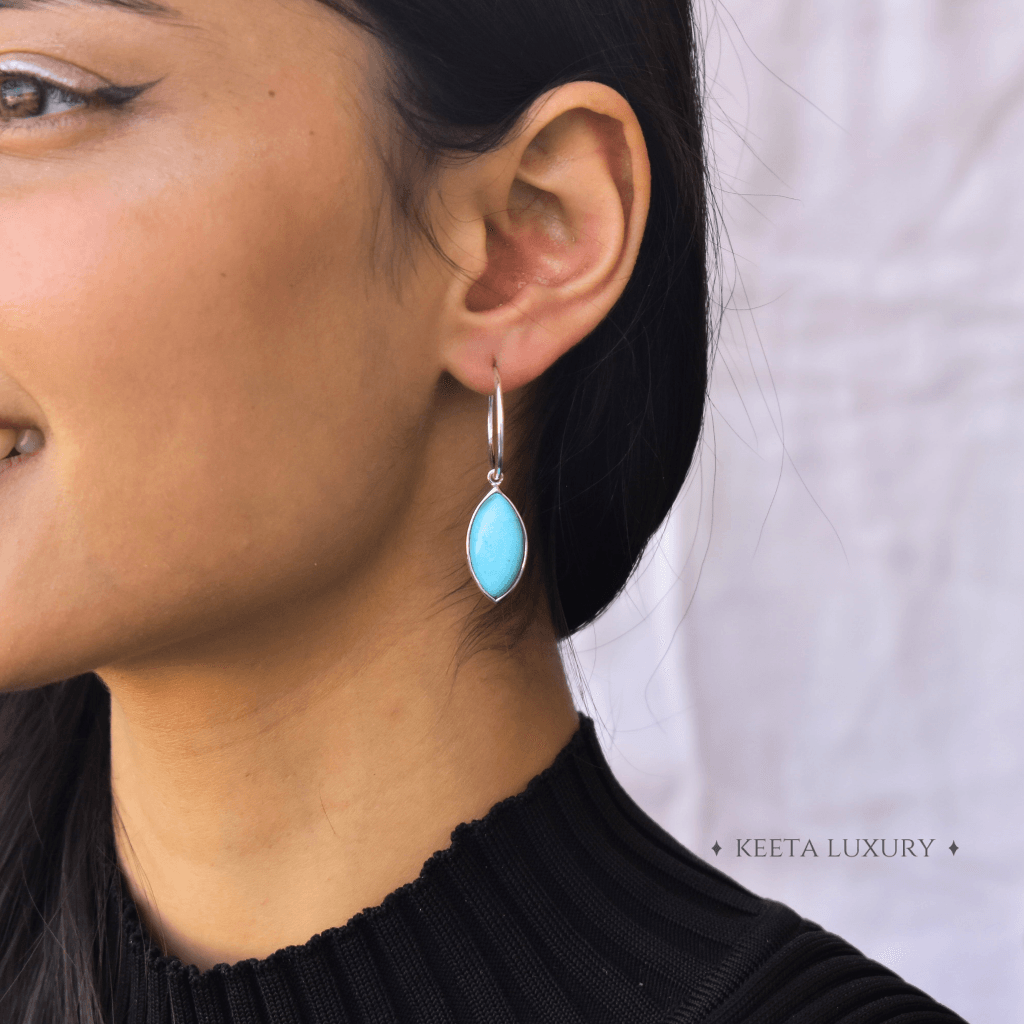 Marquise Swank - Turquoise Earrings -