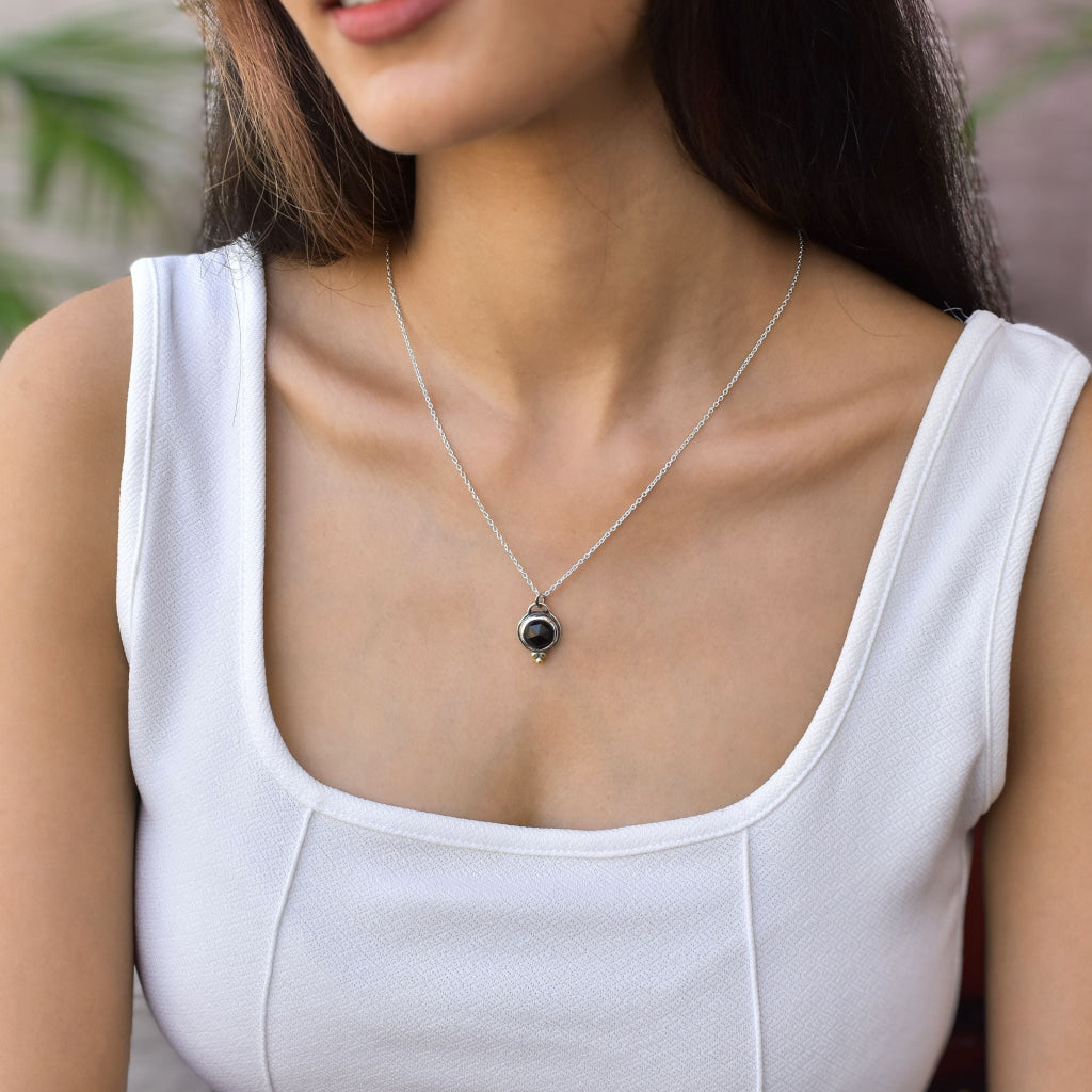 Modern Boho - Black Onyx Necklace -