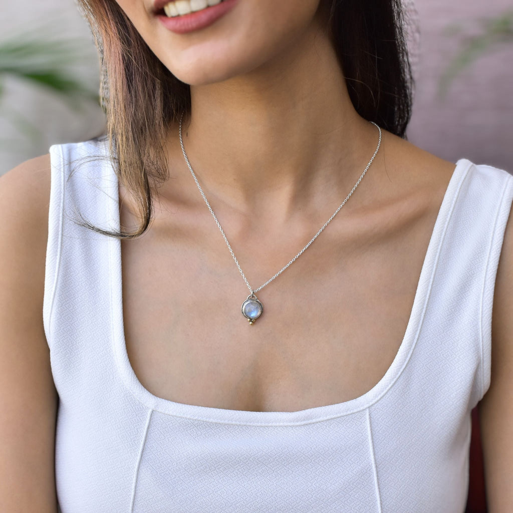 Modern Boho - Moonstone Necklace -