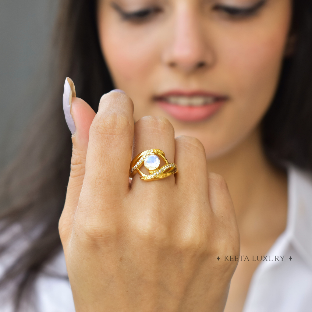 Modernly Vintage - Moonstone Ring -