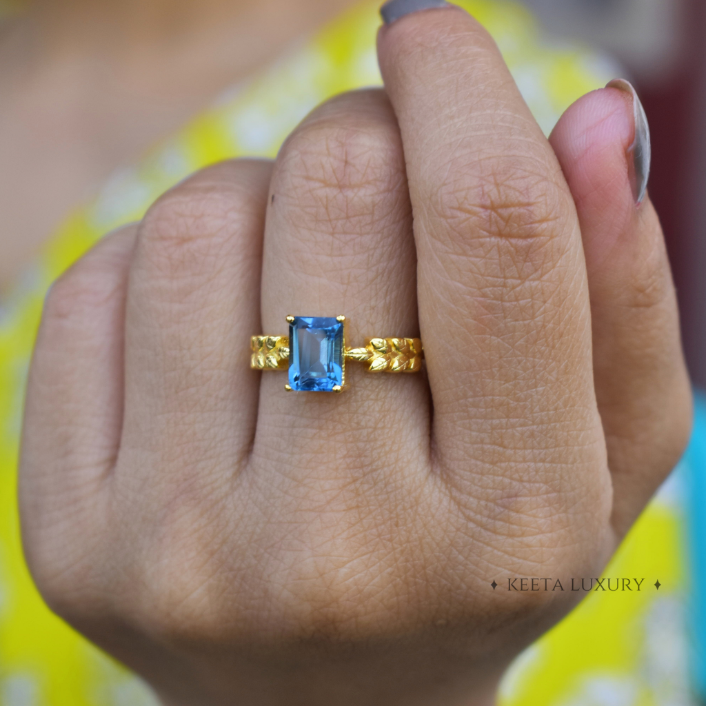 Nature's Blue - Topaz Ring -