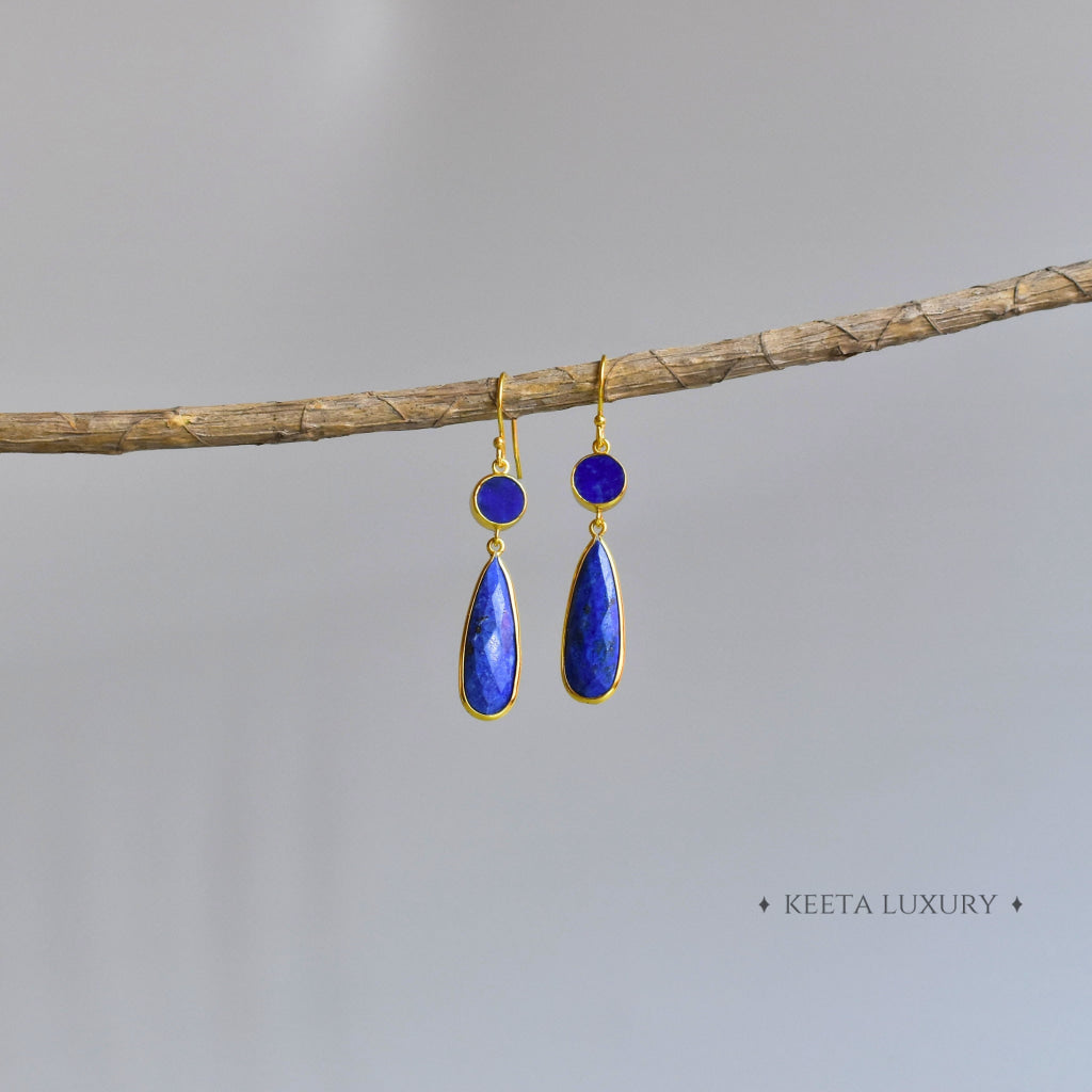 Orbital Drops - Lapis lazuli Earrings Earrings