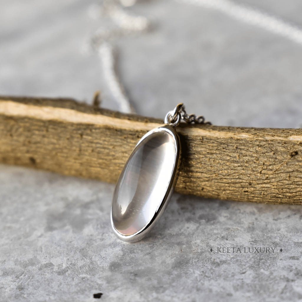 Oval Regency - Rose Quartz Necklace -