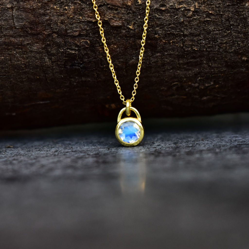 Padlock - Moonstone Necklace -