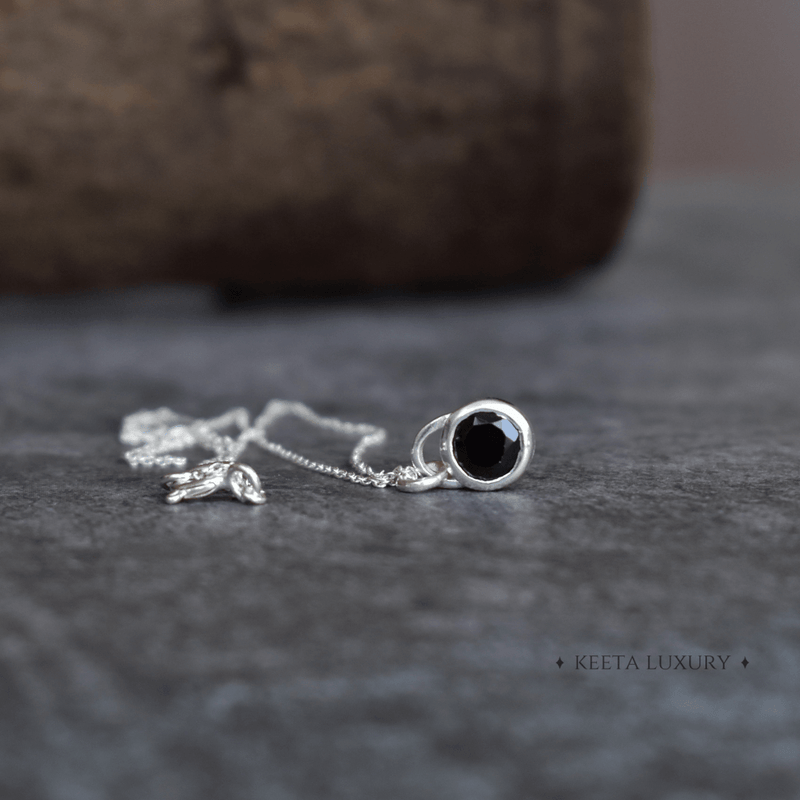 Lock Black Onyx Necklace Necklace