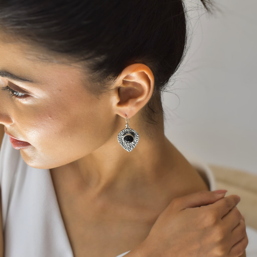 Pavo - Black Onyx Earrings Earrings