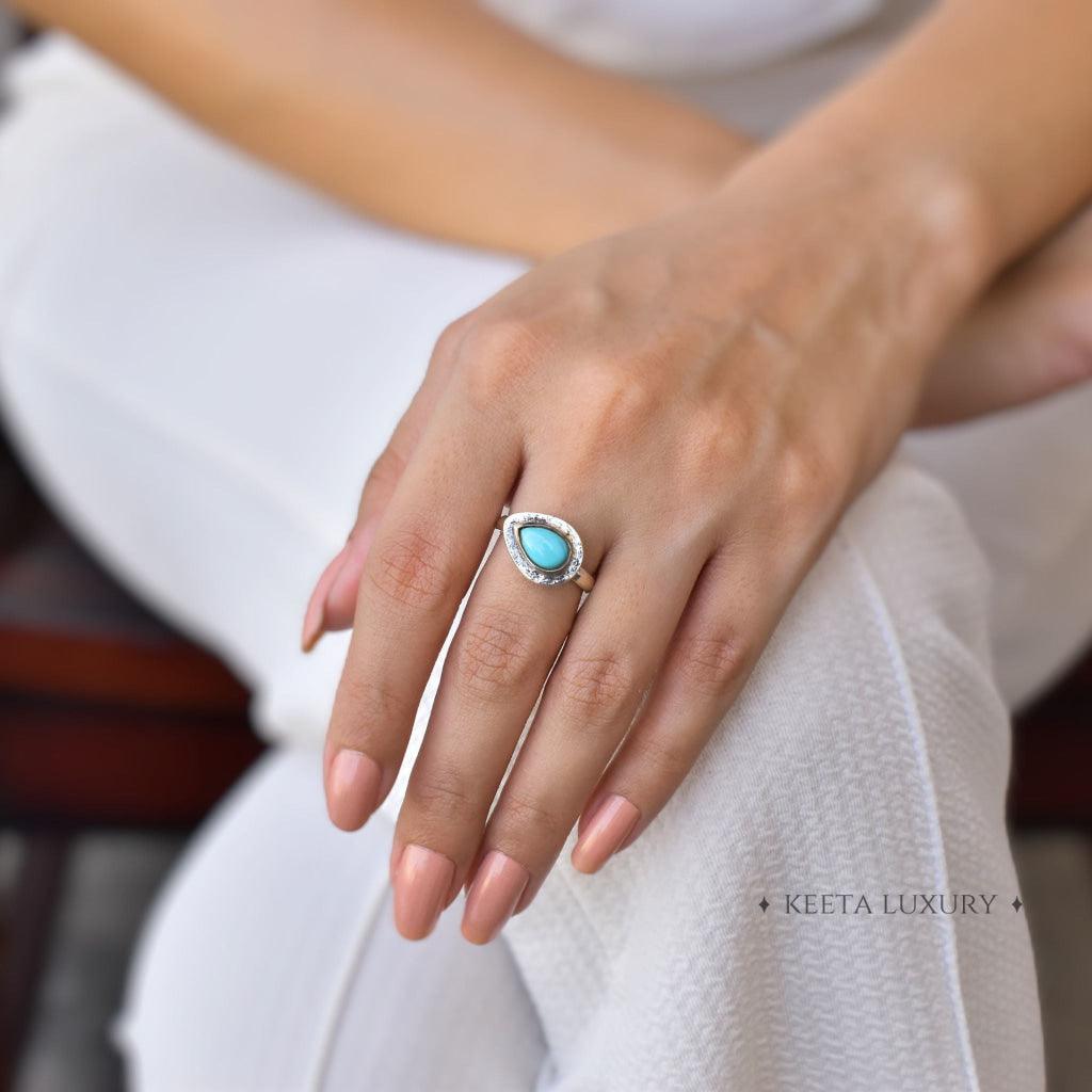 Pear Dreams - Turquoise Ring -
