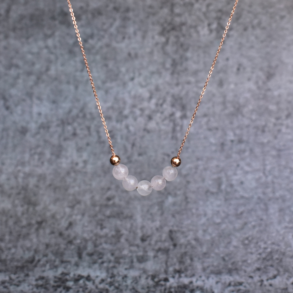 Pink Harmony - Rose Quartz Necklace -