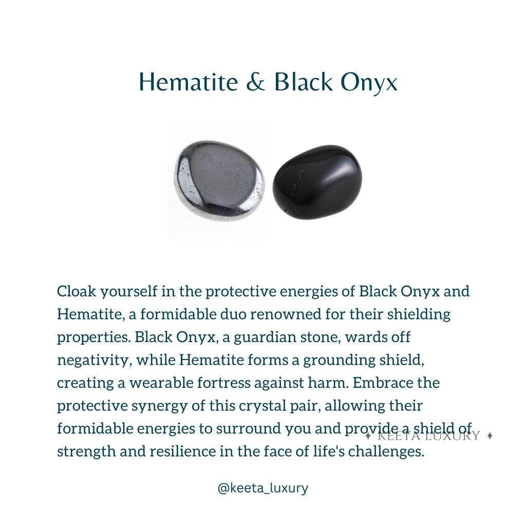 Protection - Hematite & Black Onyx Bracelet -