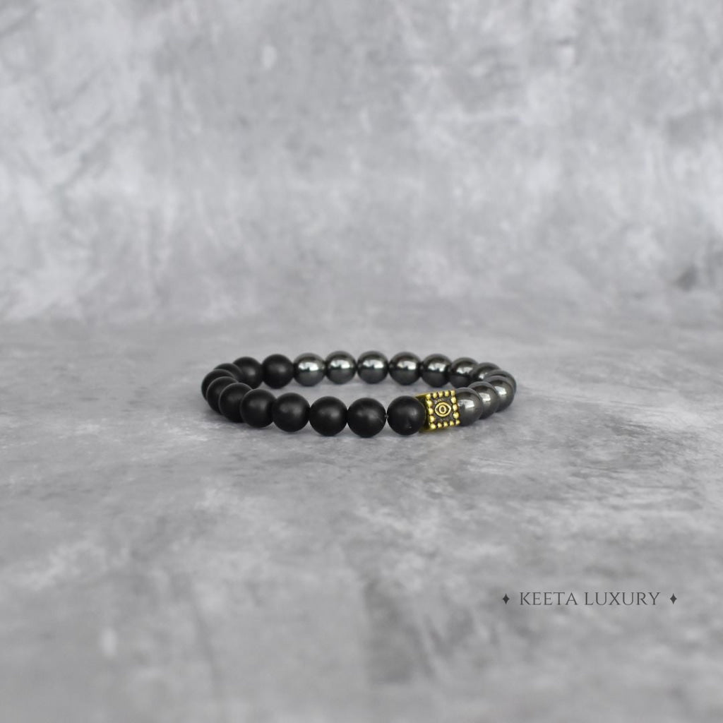 Protection - Hematite & Black Onyx Bracelet Bracelets