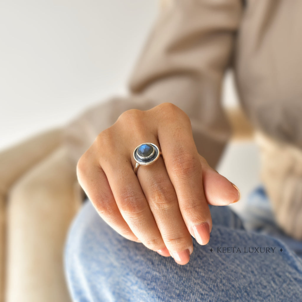 Purity Orb - Labradorite Ring Rings
