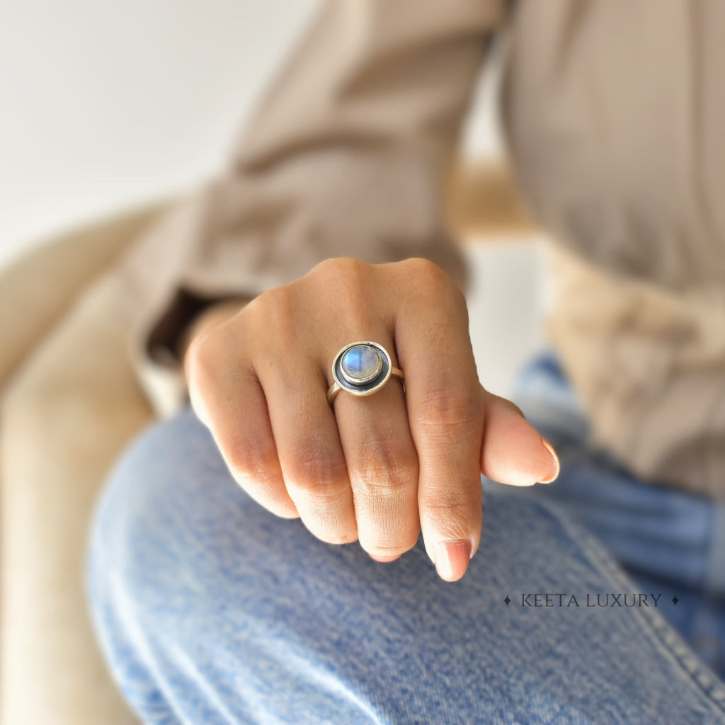 Purity Orb - Moonstone Ring Rings