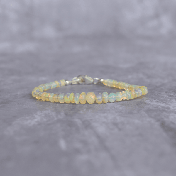 Lab-Created Opal Bracelet Diamond Accents Sterling Silver | Jared