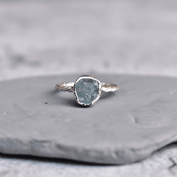 Raw Beauty - Aquamarine Ring