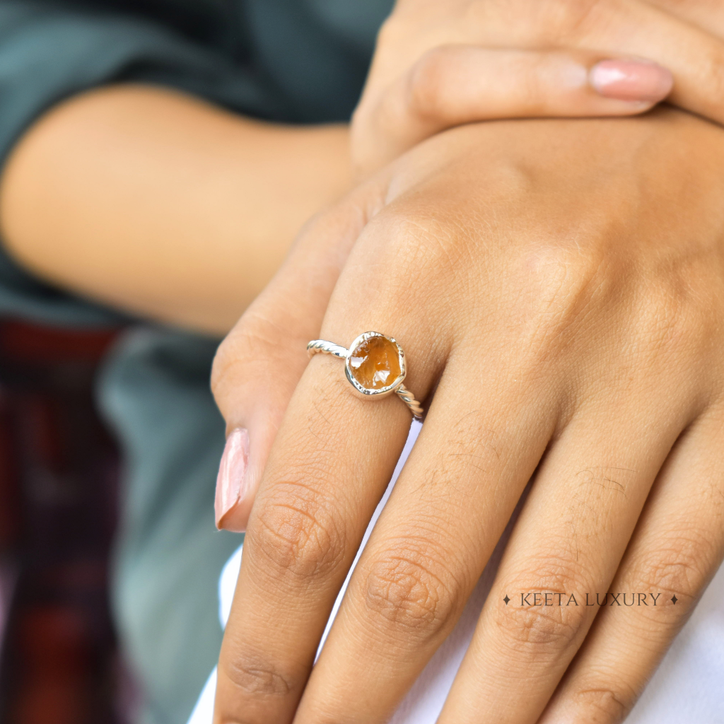 Raw Beauty - Citrine Ring -