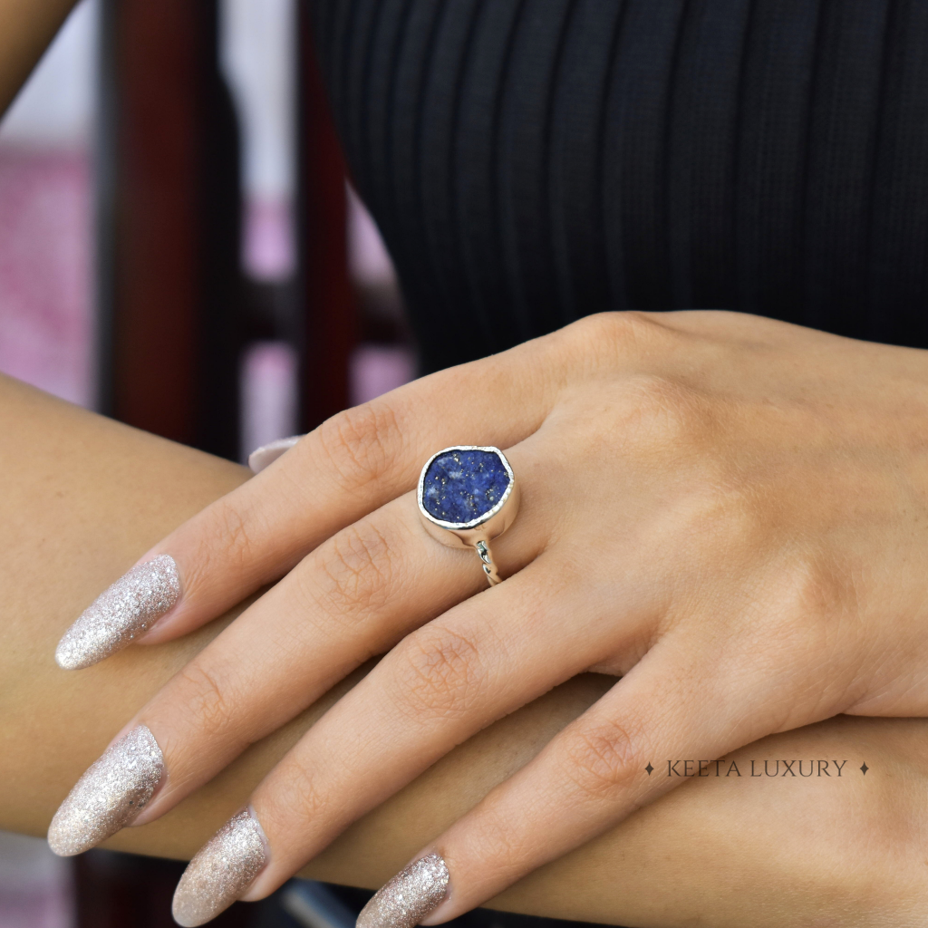 Raw Beauty - Lapis Lazuli Ring -