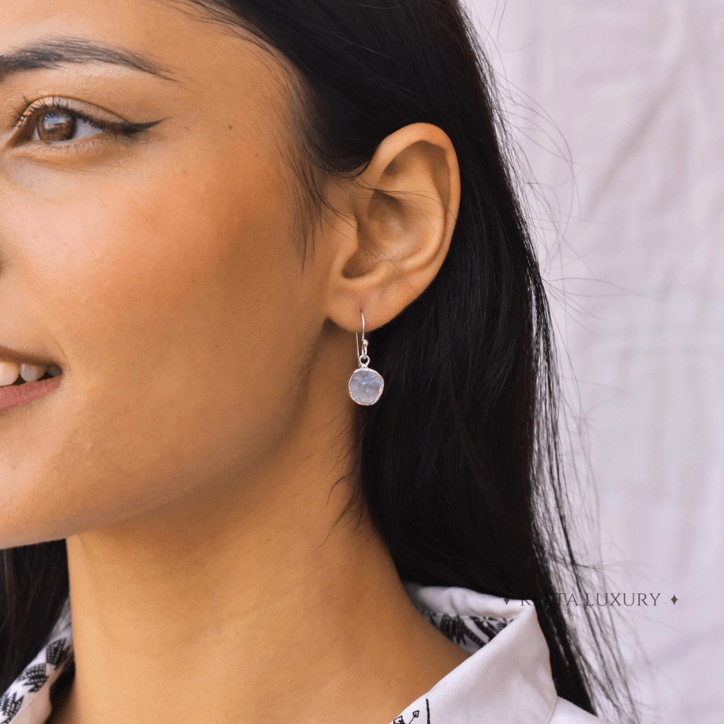 Raw Joyous - Moonstone Earrings -