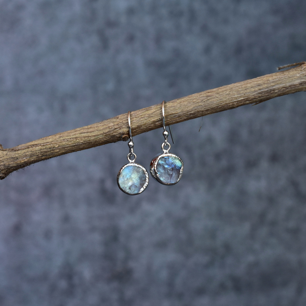 Raw Joyous - Moonstone Earrings -