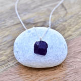 Raw Amethyst Chunky Necklace Necklaces