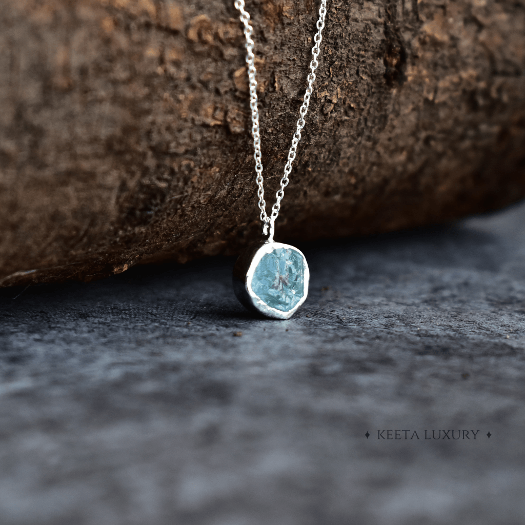 Rawnetic - Aquamarine necklace -