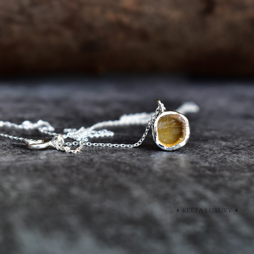Rawnetic - Citrine necklace -
