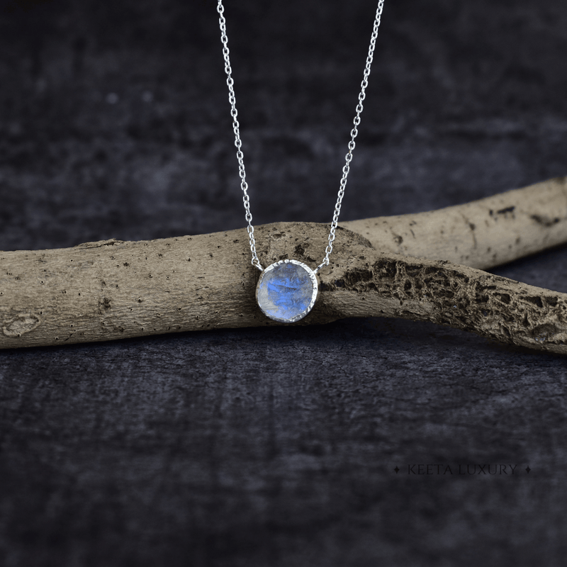 Alluring Raw Moonstone Necklace Necklaces