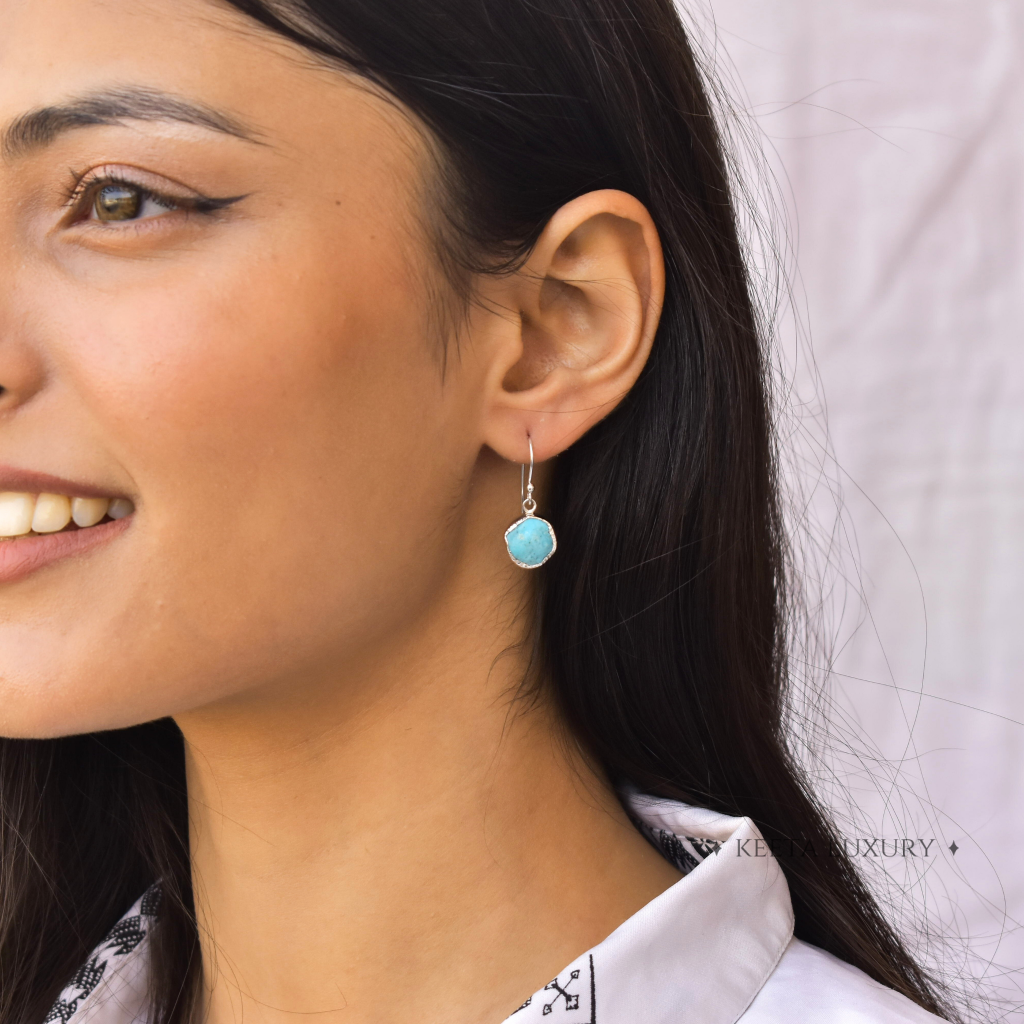 Rawnetic - Turquoise Earrings -