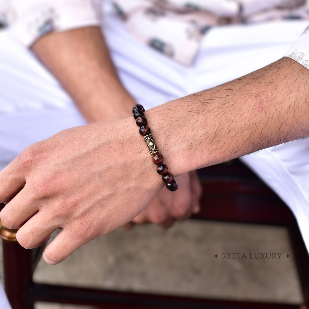 Red Alpha - Tiger Eye Bracelet -