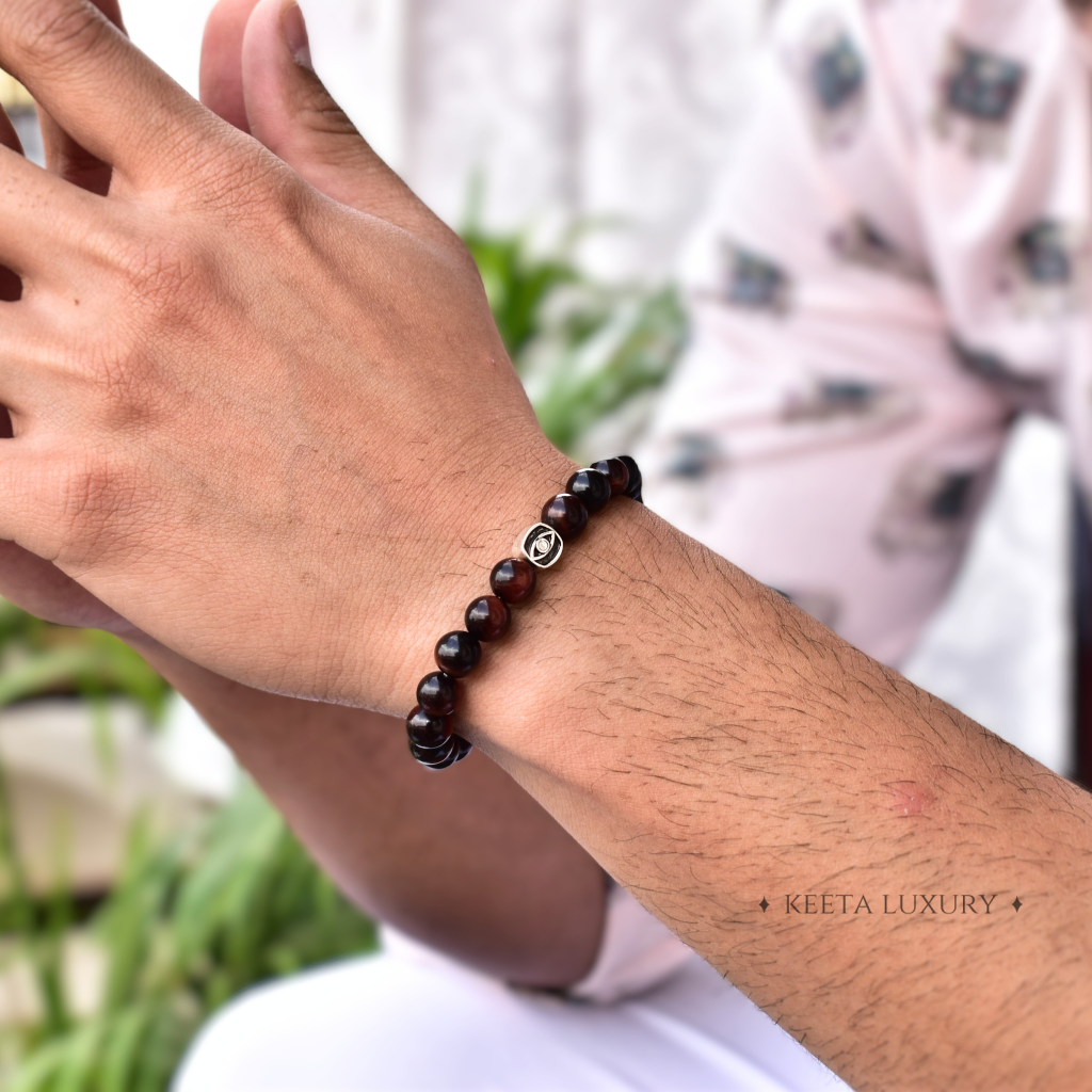 Red Raven - Tiger Eye Bracelet -