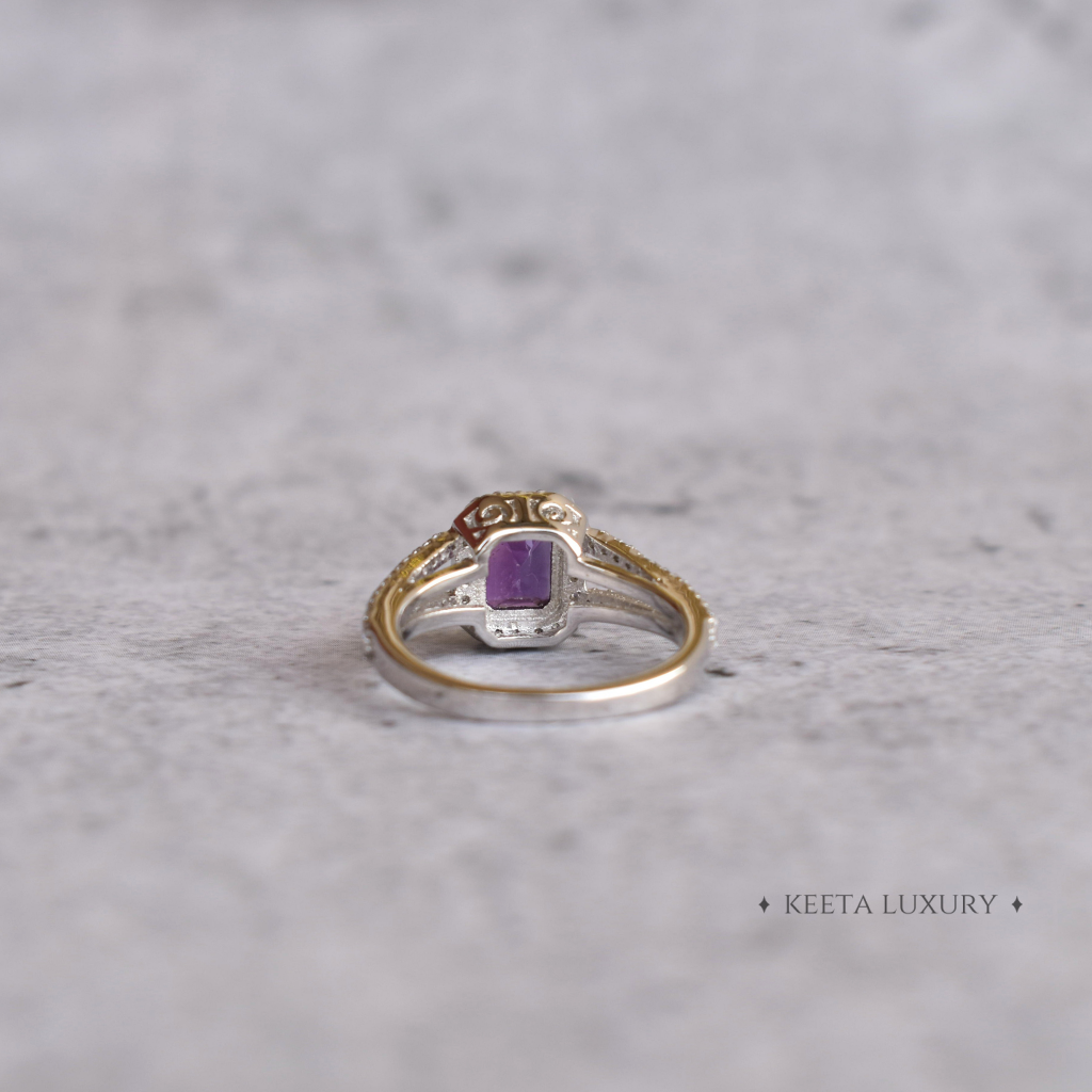 Regal Radiance - Amethyst Ring -