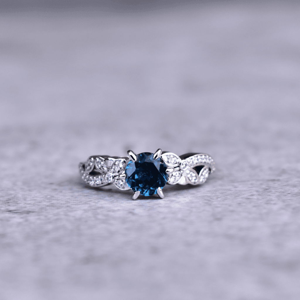 925 Sterling Silver Certified Blue Topaz Gemstone Solitaire Ring – Gempro:  Certified Gemstones 925 Sterling Silver BIS Hallmarked Jewelry