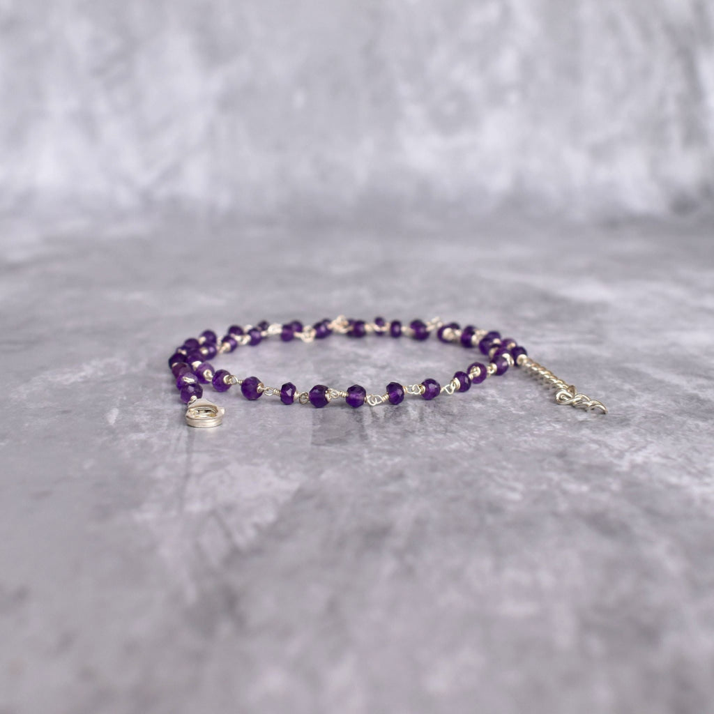 Rosary Charm - Amethyst Necklace Necklaces