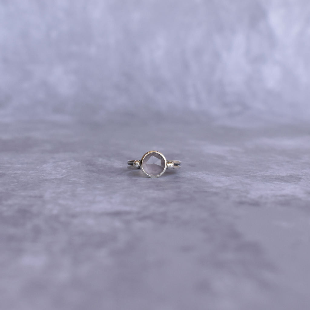 Round Bliss - Rose Quartz Ring -