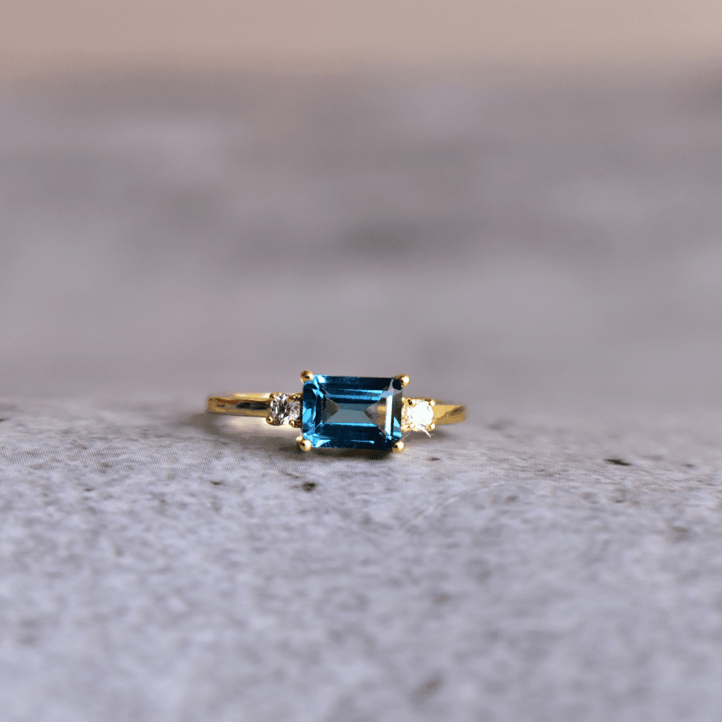 Royal Elegance - Blue Topaz Ring -