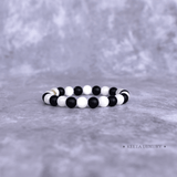 Selenite Essence - & Black Onyx Bracelet Bracelets