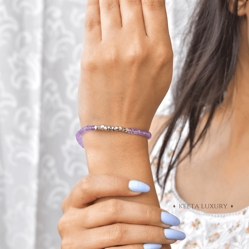 Serenity - Amethyst Bracelets Silver Bracelets